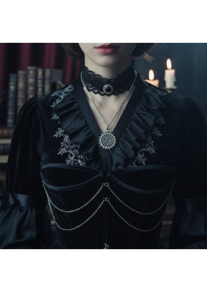 Manga - Black Butler Kuroshitsuji Gümüş Kaplama Düz Zincir Kolye fiyatları