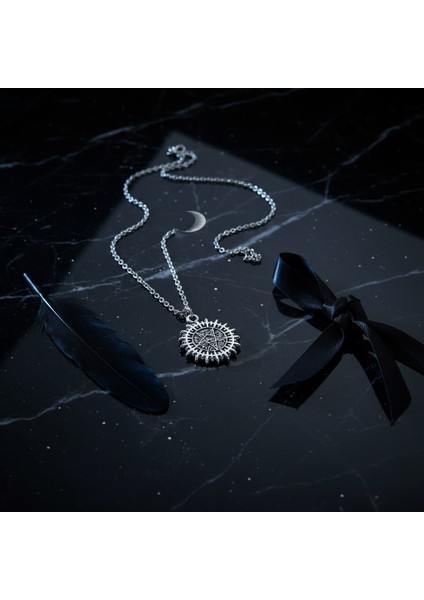 Manga - Black Butler Kuroshitsuji Gümüş Kaplama Düz Zincir Kolye indirimleri