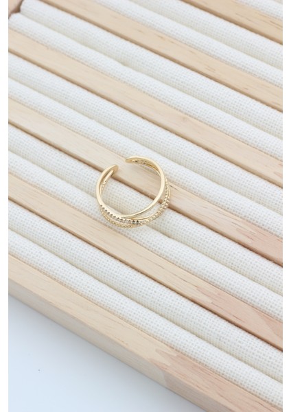 Stil Incisi/xupıng Jewelry Paralel Ayarlanabilir Zirkon Taşlı Yüzük modelleri