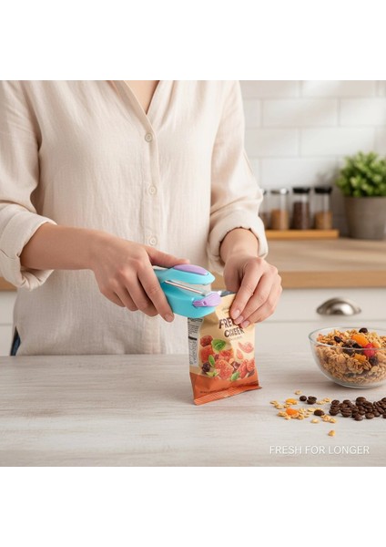 Poşet Kapatıcı, Isıtmalı Vakumlu Yapıştırıcı, Gıda Saklama Cihazı, Pratik Ev Aleti