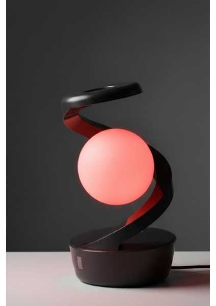 Kablosuz Şarjlı Dönen Gece Lambası Dokunmatik Kontrollü Masa Lambası 6 Renk Rgb Işık indirimleri