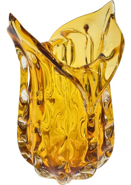 Sıcak Cam Dokulu Kıvrım Vazo indirimleri