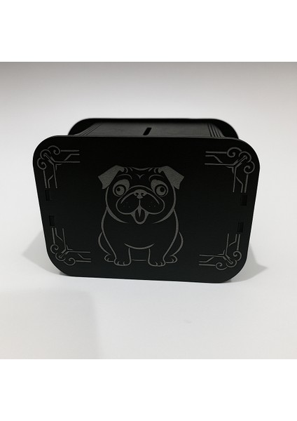 Köpek Kumbara - Ağaç Işleme -Ceviz Ağacı-Si̇yah fiyatları