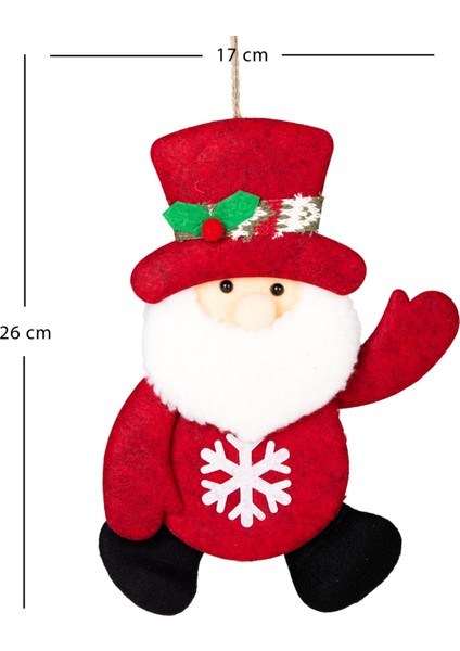 Yılbaşı Süsü, Noel Baba, Kırmızı, 17X26 Cm, Şık ve Renkli Dekorasyon Ürünü modelleri