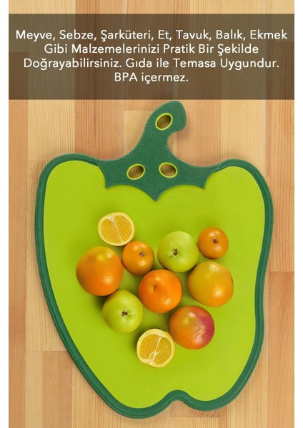 Dolma Biber Figürlü Kaydırmaz Kesme Tahtası Doğrama Panosu fırsatları