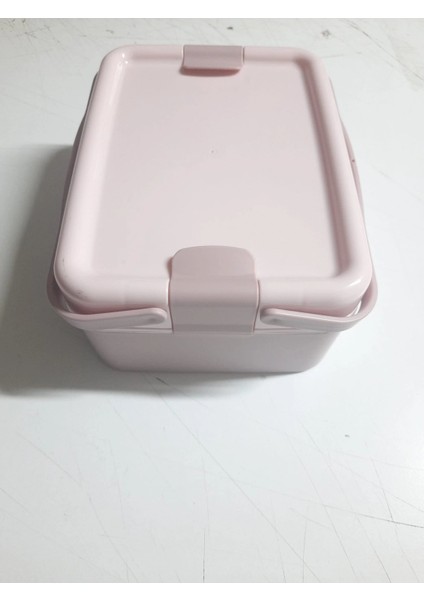 Kulplu Beslenme Kabı 2 Bölmeli Mandallı Diyet Kabı -Çatal Kaşık Dahildir indirimleri