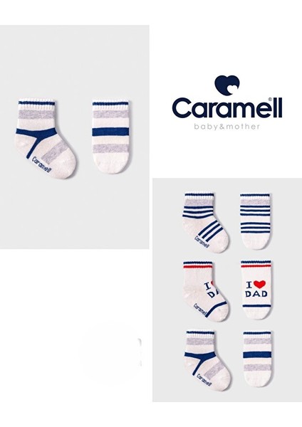 Pamuklu Erkek Bebek 3'lü Çorap 0-3 Ay CRML.COE2122