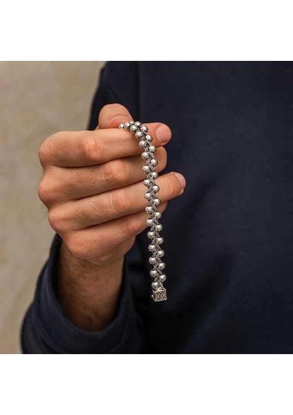 Hk Gümüş Erkek Bileklik Oksitli Toplu|gümüş Takı Hediyelik Ürünler modelleri