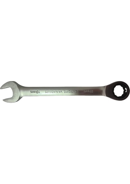 Vanadium Cırcır Kombine Anahtar 19 mm Renk Gri