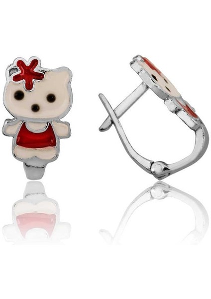 Hk Gümüş Çocuk Küpe Ayıcık |gümüş Takı Hediyelik Ürünler