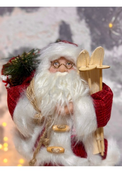 Kırmızı Noel Baba Figür 30 Cm, Sevimli ve Şık Dekorasyon Süsü fiyatları