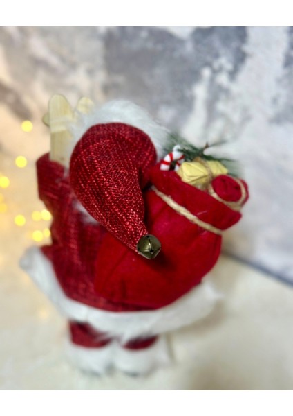 Kırmızı Noel Baba Figür 30 Cm, Sevimli ve Şık Dekorasyon Süsü modelleri