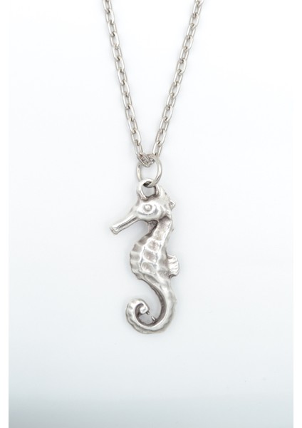 Denizatı Gümüş Kaplama Düz Zincir Kolye