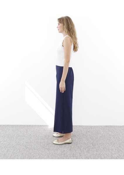 5565 Queen Kısa Geniş Paça Pantolon modelleri