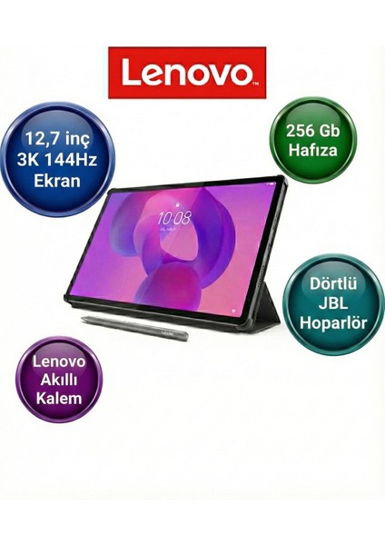 8gb 256GB 12.7" Dev Ekran Idea Tab Pro Tablet - 4 Jbl Hoparlör, 3k Netlik, 10200MAH Batarya ve Aksesuar Seti