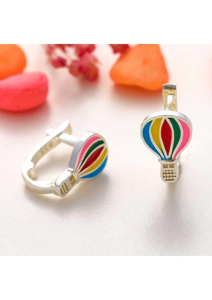 Hk Gümüş Çocuk Küpe Kapadokya Balon |gümüş Takı Hediyelik Ürünler