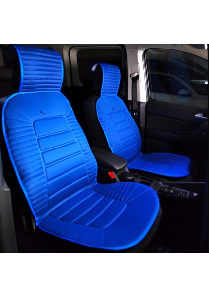 Fiat Idea Oto Koltuk Minderi Ön 2'li Set Mavi Bumerang Serisi Scr