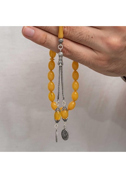 Hk Sıkma Kehribar Tesbih Gümüş Püsküllü |gümüş Takı Hediyelik Ürünler fiyatları