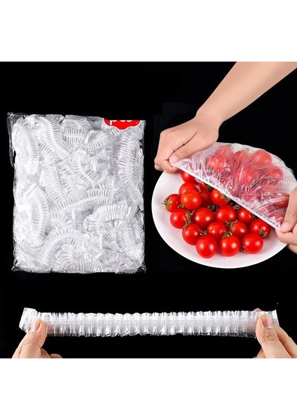 100 Adet Lastikli Tazeliği Koruyan Tencere ve Tabak Bonesi Esnek Strech Kapak indirimleri