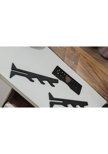 Oni Maskeli 3’lü Katana Standı | Mini Kılıçlar Için Dekoratif Sergi Sehpası indirimleri