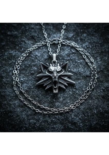 Asi Witcher 3 Gümüş Kaplama Düz Zincir Kolye indirimleri