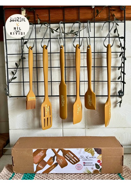Yanmaz, Yapışmaz ve Çevre Dostu | Premıum Silikon Spatula & Kaşık Seti