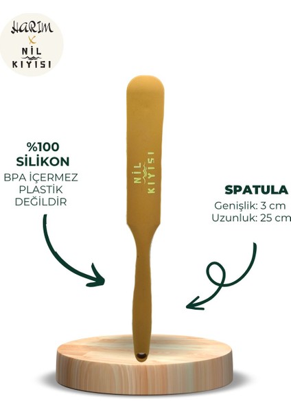 Yanmaz, Yapışmaz ve Çevre Dostu | Premıum Silikon Spatula & Kaşık Seti
