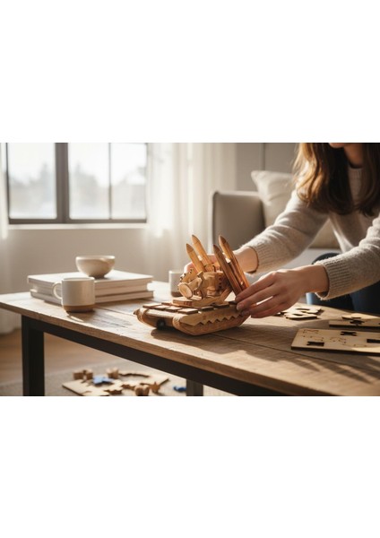 El Yapımı Doğal Ahşap Tank Oyuncak – Askeri Araç Maketi Dekoratif Koleksiyon Çocuk Hediyesi fiyatları