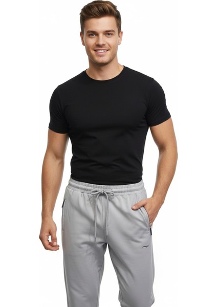 Erkek Rahat Kesim Düz Paça Dalgıç Kumaş Eşofman Altı BGL-ST05044 indirimleri