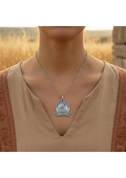 Tengri Biz Menen Göktürkçe Gümüş Kaplama Kolye Ucu modelleri