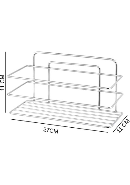 Parlak Metal Banyo Rafı, Şampuanlık ve Organizer, Modern ve Şık Tasarım fiyatları