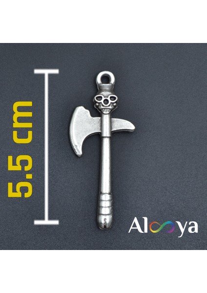 Kuru Kafa Balta Gümüş Kaplama Düz Zincir Kolye indirimleri