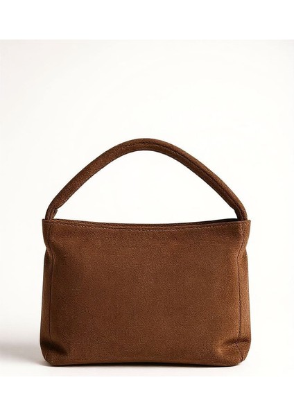 Kadın Hobo Çanta - Yumuşak Süet Dokulu, Günlük ve Zarif Model