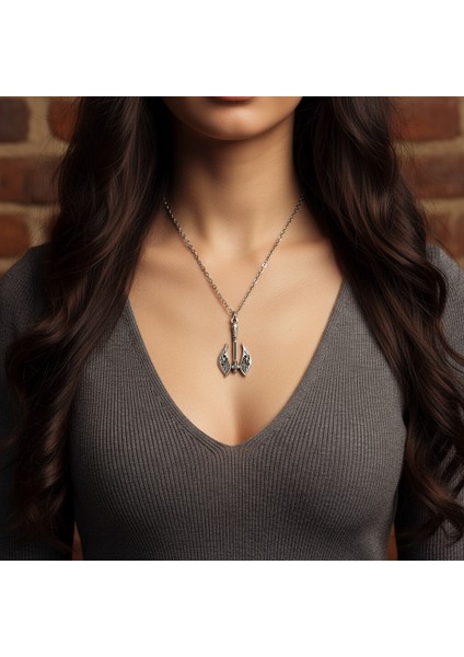 Elf Balta - Axe Gümüş Kaplama Düz Zincir Kolye fiyatları