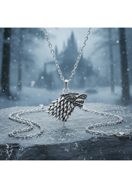 Game Of Thrones Kurt Gümüş Kaplama Kolye Ucu fırsatları