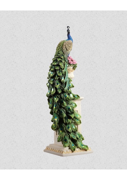 Roma Sütun Vazosu Üzerinde Tavus Kuşu Biblosu – Veronese Design indirimleri