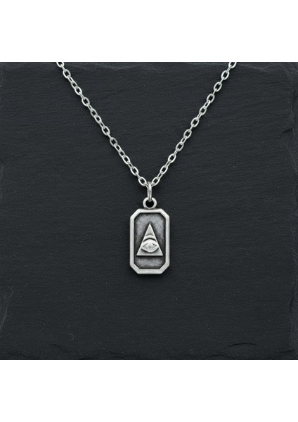 Minimal Göz Gümüş Kaplama Düz Zincir Kolye fırsatları