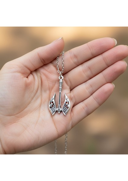 Elf Balta - Axe Gümüş Kaplama Düz Zincir Kolye fırsatları