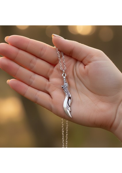 Lol Savaş Kılıcı Gümüş Kaplama Düz Zincir Kolye fırsatları