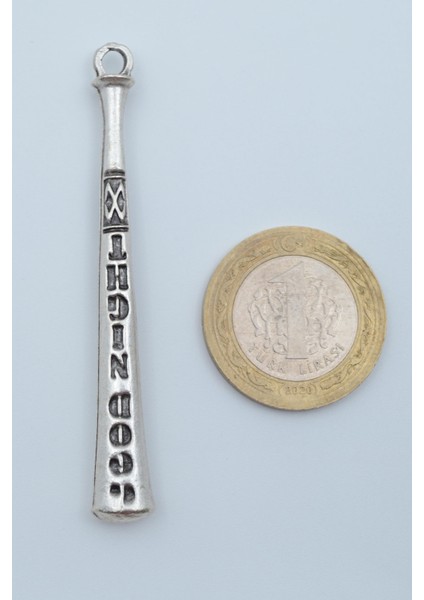 Beyzbol Sopası Gümüş Kaplama Düz Zincir Kolye fırsatları