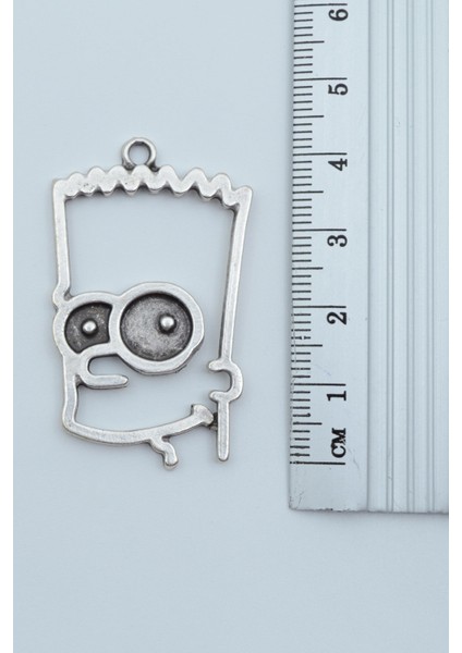 Bart Simpson Gümüş Kaplama Düz Zincir Kolye modelleri