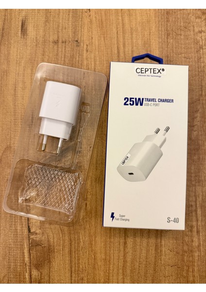 25W Hızlı Type-C Şarj Aleti Adaptörü S-40 fiyatları