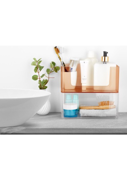 Turuncu Kat-Kat Deko Kutu, 2 Adet, Şık ve Pratik Saklama Çözümü