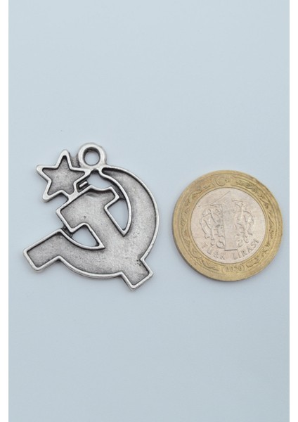 Orak Çekiç Gümüş Kaplama Düz Zincir Kolye fırsatları