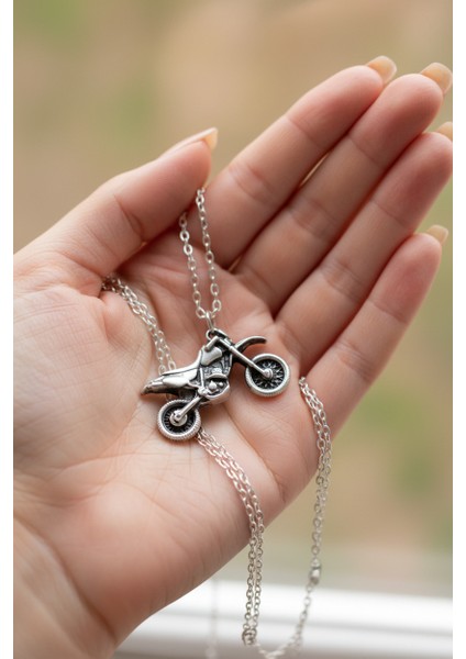Cross Motor Gümüş Kaplama Düz Zincir Kolye fırsatları