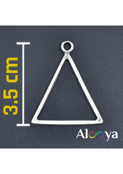 Üçgen Geometrik Gümüş Kaplama Düz Zincir Kolye indirimleri
