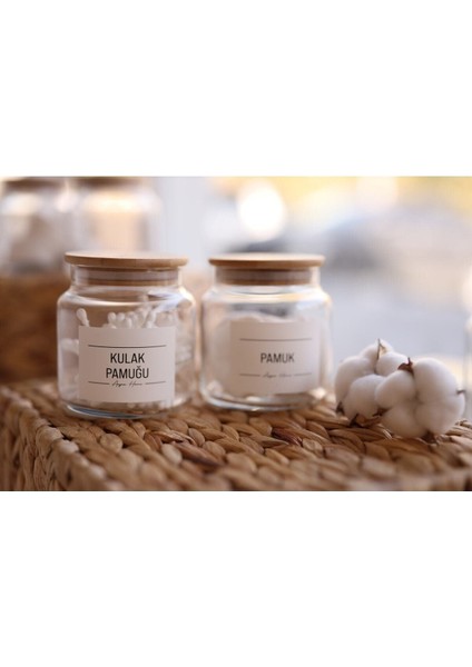 Turuncu 2'li Bambu Kapaklı Kulak Pamuğu ve Pamuk, 500 Ml, Doğal ve Hijyenik Kullanım