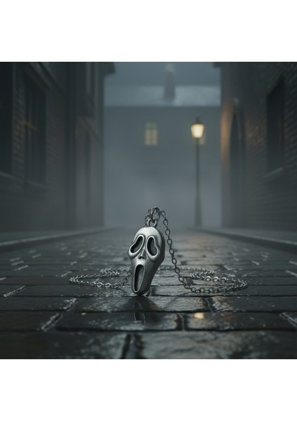 Scream - Çığlık Gümüş Kaplama Düz Zincir Kolye modelleri