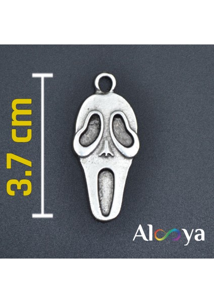 Scream - Çığlık Gümüş Kaplama Düz Zincir Kolye indirimleri