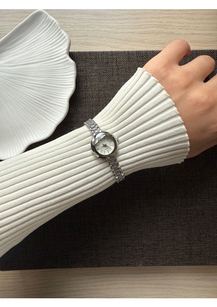 Retro Minimal Boncuk Kordon Vintage Kadın Kol Saati Gümüş modelleri